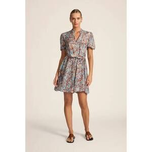NEW HANNAH ARTWEAR gaia mini dress in fernando sky
